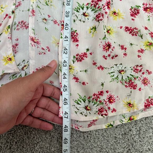 LPA Dress XXS Floral Pink Midi Dress with side slit - Picture 14 of 14